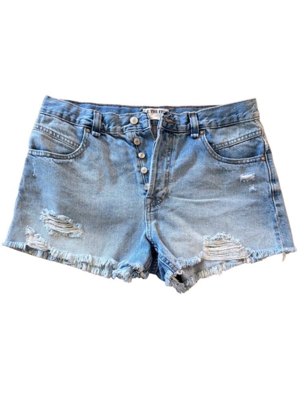 We the Free - Now or Never - Blue Denim Shorts EUC